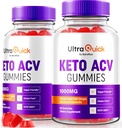 (2つのパック)超速いKeto ACVのグミー、UltraQuick Keto+ACV 減量サポート、ACVの方式、自然なAppleのサイダーのヴィンガー、公式のGomitasのレビュー(120のガミー)の優れた Ketoの