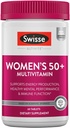 Swisse Daily Multivitamin for Women 50 以上 | 41 ビタミン、抗酸化剤、ミネラル + アダプトゲン | エネルギー、ストレス、免疫サポート | 女性 50 + マルチビタミンサプリメント | 60 錠