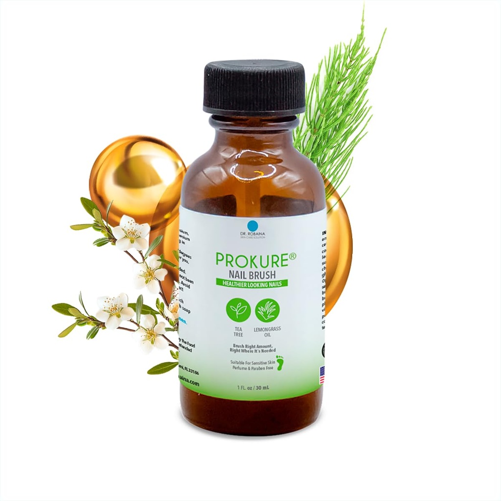 PROKUREネイル修理血清。 乾燥した、脆性の釘及びティー・ツリー オイル及びビタミンE.のfast-absorbing、非脂質、パラベンなしのカチクラをHydrates。 精密ブラシを使って。 ポーランド人/ゲルで安全。 1つのflのoz。