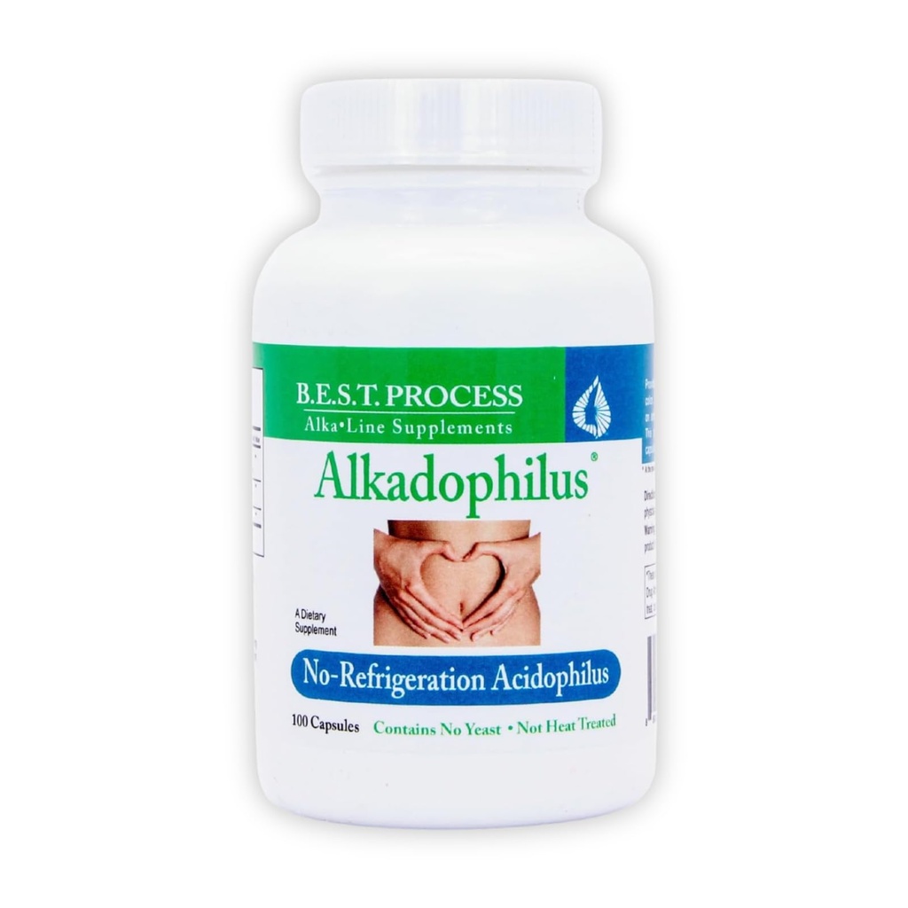 Alkadophilus Best Process Alkaline — 冷凍プロバイオティック&プレバイオティック消化サプリメント — 1.5 よい細菌のBillion CFU & Beetroot
