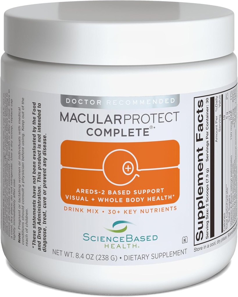 MacularProtect 完全な飲み物の組合せ– AREDS 2 の目の健康の補足 + 全ボディ Multivitamin – 30+ ルテイン及びゼアキサンチンが付いている主栄養素–オレンジ味- 30 日の供給