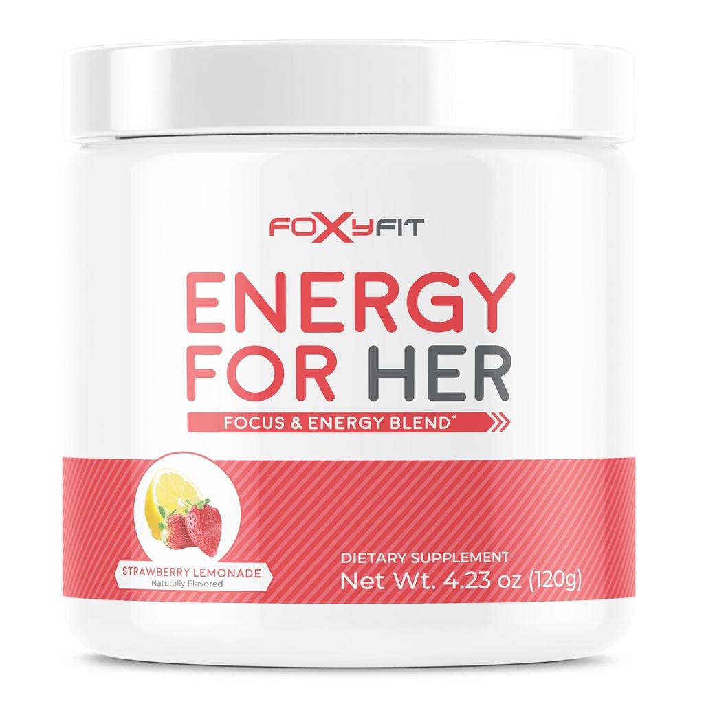 女性のためのFoxy Fit EnergyとRecovery Suppportによるエネルギー(いちごレモネード - 30サービング)