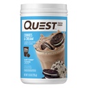 Quest Nutrition Cookie & Cream Protein Powder, 20g Protein, 1g Sugar, Low Carb, Gluten Free, 1.6 Pound, 24 サービング