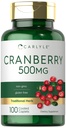 カルリールクランベリーパイル | 500mg | 100カプレット | Non-GMO、グルテンフリー 女性&男性向けサプリメント