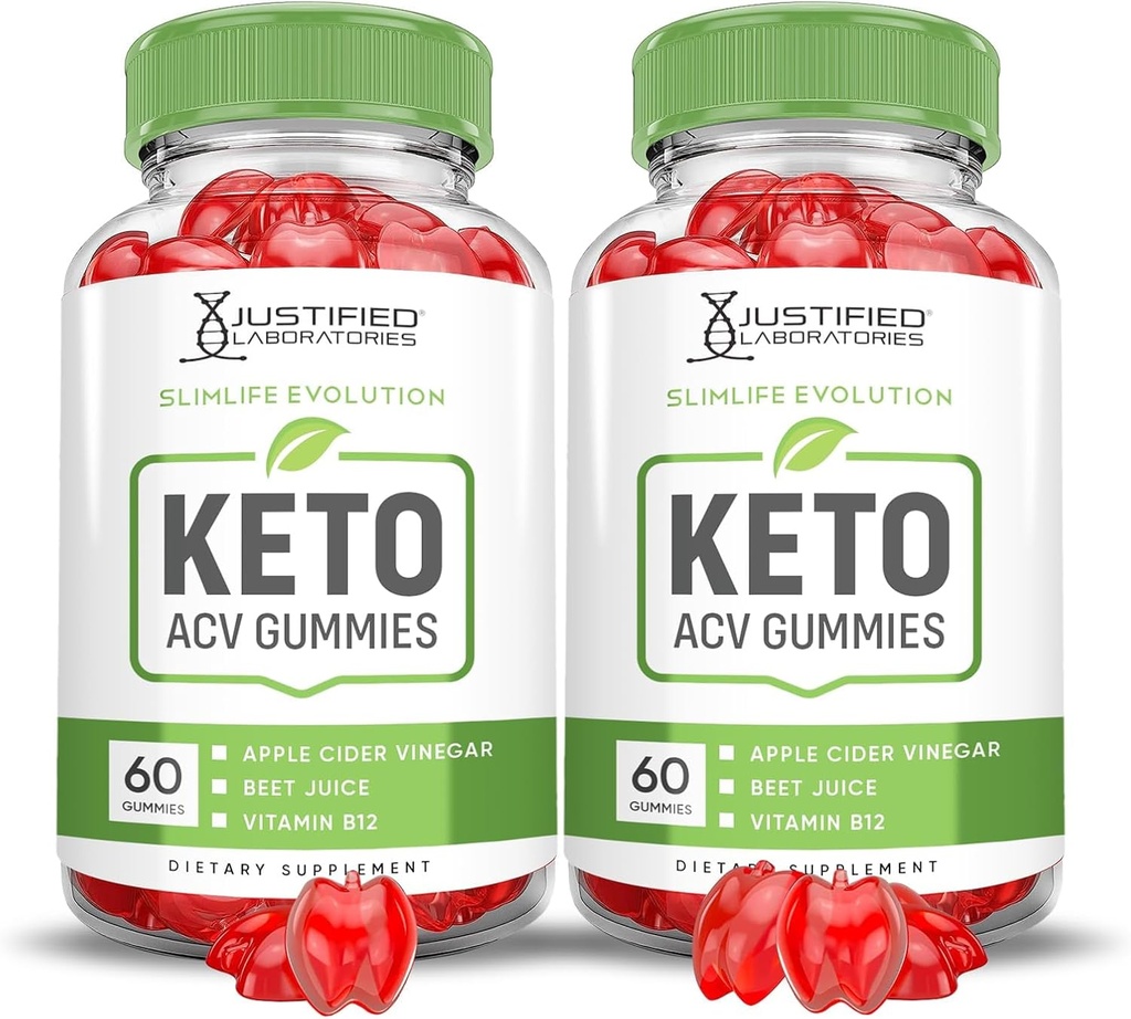正当ラボラトリーズ(2パックスリムライフ進化 Keto ACVグミースリムライフ1000MG) アップルのサイダーの酢の公式のザクロビートジュースの粉B12のビーガン120のガミー