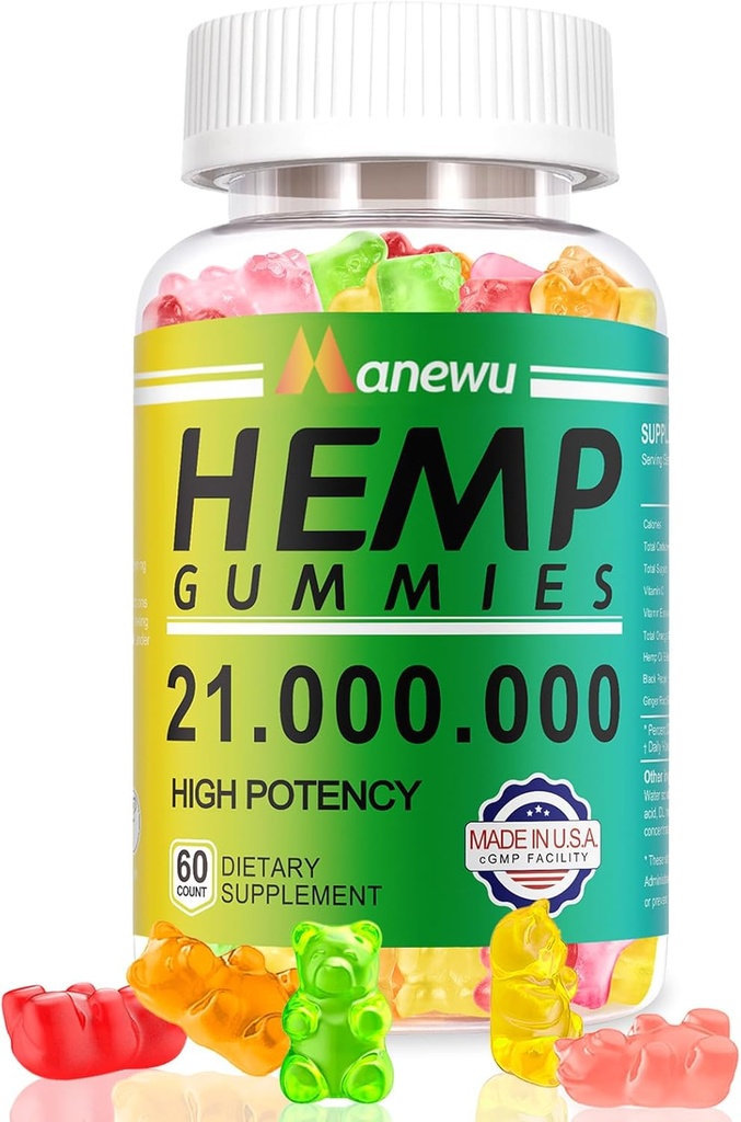 Hemp Gummies, 60 Count