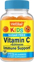 WellYeah Echinacea(5mg) ビタミンC(250mg) 子供のための砂糖無料ガミー|免疫サポートサプリメント | オレンジ味 | 60カウント