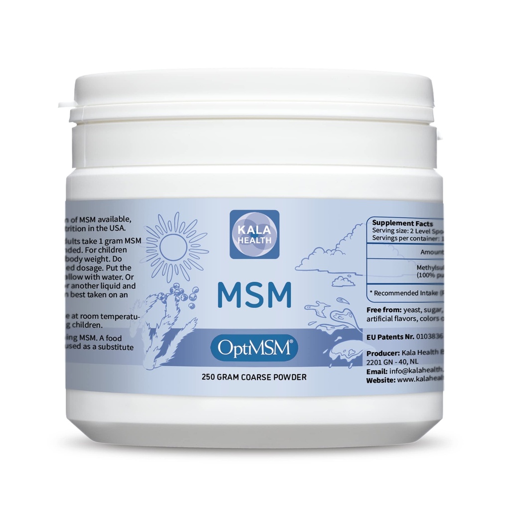 Procapsin OptiMSM - 純粋な Methylsulfonylmethane MSM の補足の粉–有機性、グルテンフリー、非GMO - 最適 MSM の硫黄の水晶/子供および大人のための粉(250Grams)
