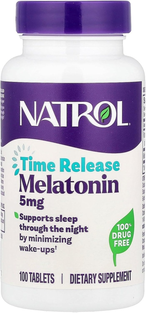 Melatonin 5mgの時間解放、0.32 lb