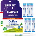ボイロン Coffea Cruda 30C - 6 Total Blue Tube - ホメオパシー Sleep Aid for Restless Sleep, メンタル Hyperactive, レースの思考, と difficulty 睡眠 with Blue Ink Pen