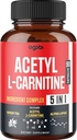 アセチルL-カルニチンサプリメント - 2600mg 3ヶ月 - アルファリポ酸、グリーンティー、グリーンコーヒー豆&ラズベリーケトンとブレンド - メモリ&脳の健康サポート、非GMO - 90ビーガンカプセル
