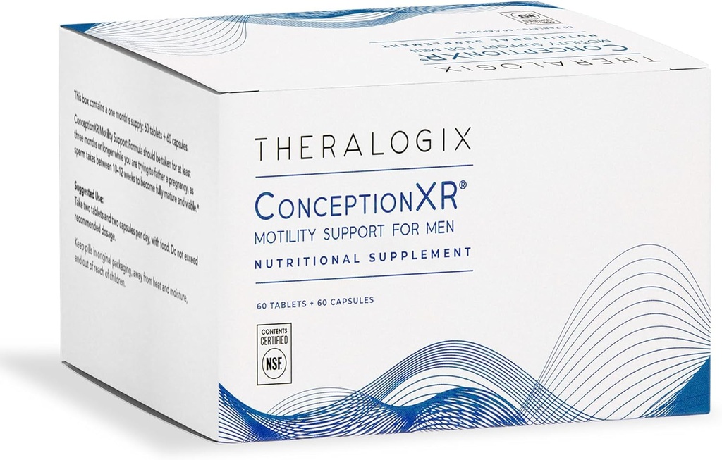 Theralogix ConceptionXR Motilityサポートフォーミュラ - 男性受容ビタミンFertilityサポート - 精子健康のための男性不妊サプリメント* - NSF認定 - 60タブ+ 60キャップ(30日供給)