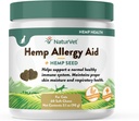 猫のためのNaturVet Hempのアレルギーの援助プラスの麻の種の柔らかい咀嚼、米国で作られる60のct
