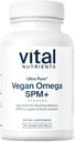 Vital Nutrients Ultra Pure® ビーガンオメガSPM + | 完全菜食主義者(SPM) オメガ3サプリメント | マイナージョイント不快感救済* | グルテン、酪農、大豆フリー、非GMO | 90 ミニソフトゲル