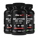 メラトニン20mg - 240高速解体錠 - 薬物無料 - 天然ベリー風味 - ベジタリアン、非GMO、グルテンフリー240カウント(パッケージ3)