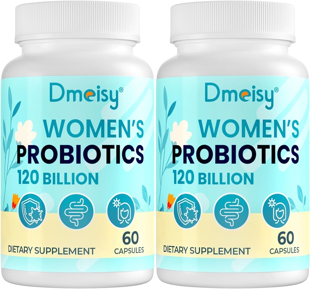 120億CFU Probiotic - 女性のためのMenopauseサポートプロバイオティクス、ホットフラッシュナイトのための自然なMenopause Probioticサプリメントは気分転換のホルモンのバランスのガット及び免疫の健康- 120の帽子を汗します