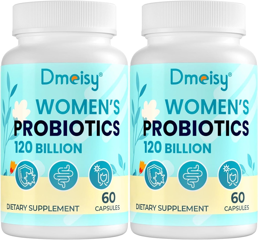 120億CFU Probiotic - 女性のためのMenopauseサポートプロバイオティクス、ホットフラッシュナイトのための自然なMenopause Probioticサプリメントは気分転換のホルモンのバランスのガット及び免疫の健康- 120の帽子を汗します