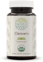 HerbEra Cleavers 60カプセル、400 mg、USDAオーガニッククレバー(ガリウムアパリン)ドライハーブ(60カプセル)