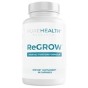 PUREHEALTH RESEARCH ReGrow - 毛の成長のビタミン - 鋸パルメット、ビオチン、コラージュン、亜鉛、鉄、ヨウ素、セレン及び多く - 女性及び人のための毛の補足 - 60のカプセル