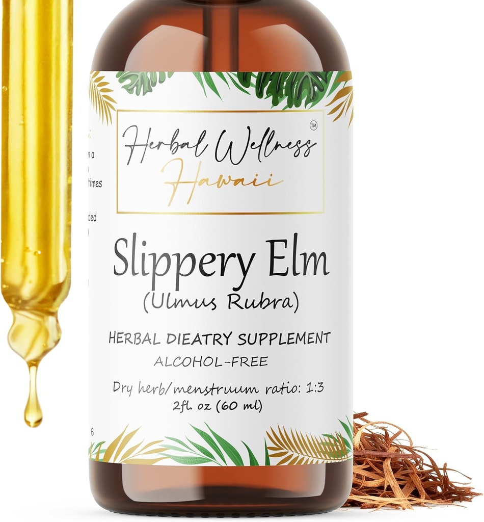 スリッパエルム(ウルム・ルブラ)ドライバークアルコールフリー液体エキス(2oz)