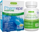 Pharmepa Restore EPA&VESIsorb Ubiquinol-QH CoQH CoQ10ハートヘルスバンドル、Igennus