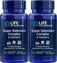 ライフエクステンションスーパーセレンコンプレックス200mcg&ビタミンE、100ベジーキャップ(パッケージ2)
