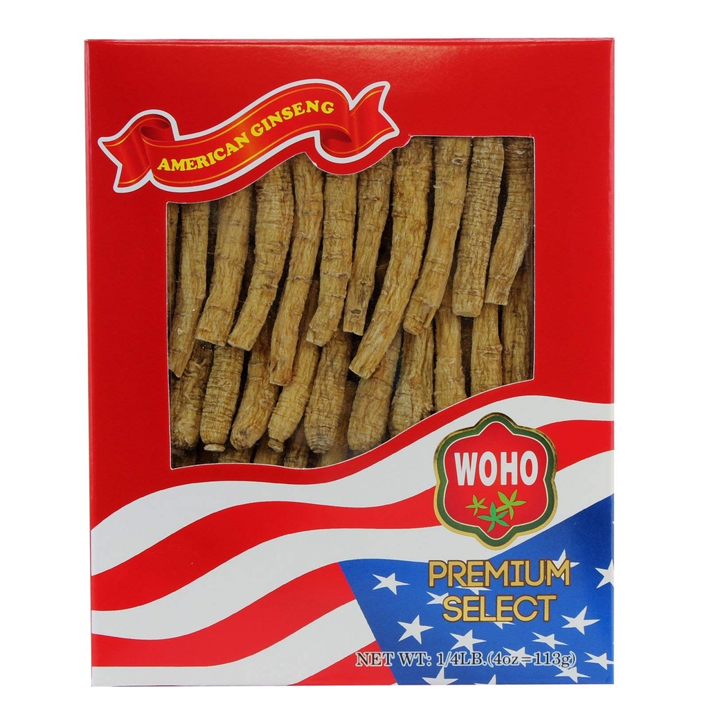 Woho アメリカ Ginseng #105.4 長い小さい 4oz ボックス