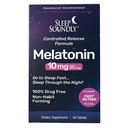 睡眠のSoundly Melatonin 10mgの速い行為、延長解放の睡眠の方式、60サービング、青