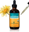 ハーブ Pharm は呼吸器システム サポートのための有機性 Elecampane の液体のエキス- 4 つの Ounce を証明しました