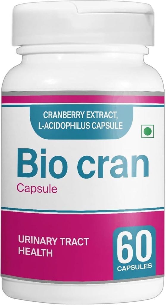 クランベリーカプセル(60カウント) - 尿路の健康補助食品w /クランベリーエキス、L-Acidophilus、およびその他 - 女性と男性のためのクランベリーピル - 免疫のためのベジタリアンクランベリー錠