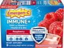 Emergen-C Immune+トリプルアクション免疫サポートパウダー、BetaVia(R)、1000mgビタミンC、Bビタミン、ビタミンDおよび抗酸化剤、ラズベリー、学校に戻ってエッセンシャル - 30カウント
