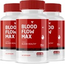 (3パック) 血流 Max カプセル, BloodFlow 最大強度 健康的なフロー レベル サポート サプリメント, 血流 最大全体 全自然ウェルネス 丸薬 レビュー (180 カプセル)