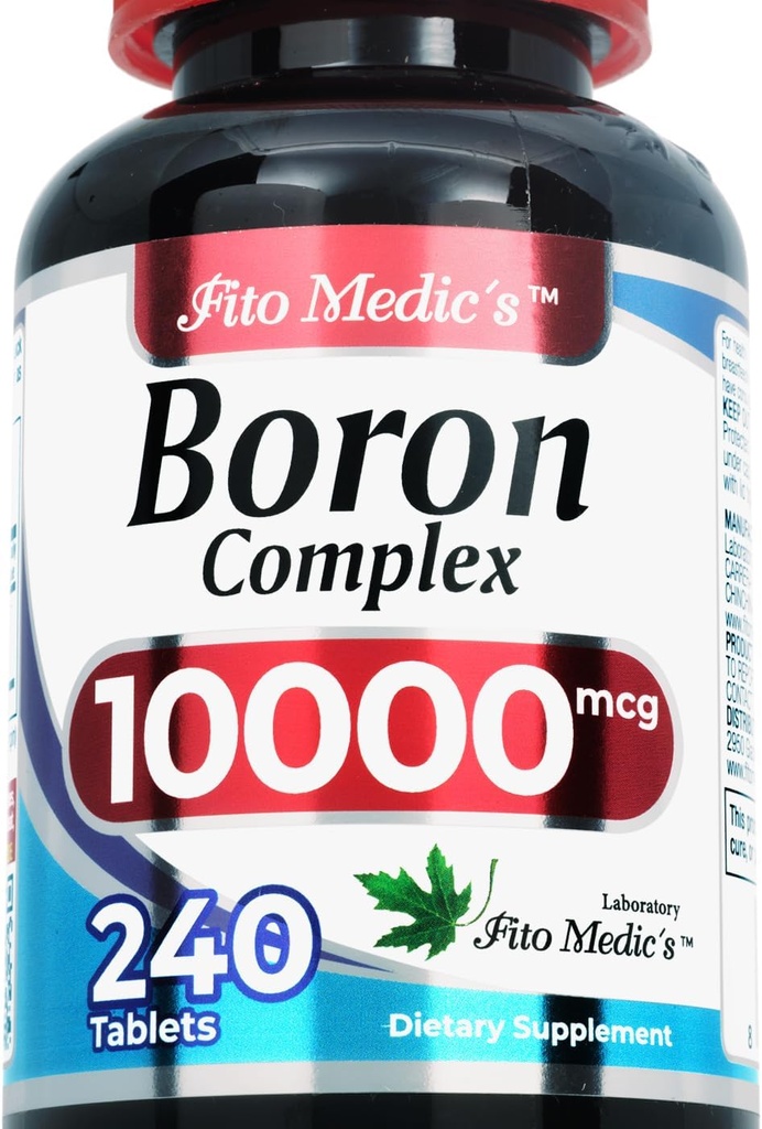 Lab | Boron |10 mg | 240 Servings | Boron Supplement for Men | Ultra high Absorption, Fito Medic´s.