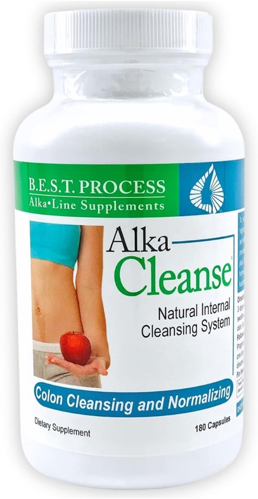 Alka•Cleanseベストプロセスアルカリ - ハーブデトックスコロンクレンス&消化器系ディストリビューターフォーミュラ - ピルリウムハスク、プロバイオティクス、酵素&ハーブ (1)