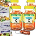 選択バンドルスプリングバレーゼロシュガービタミンCグミーサプリメント250mg 120 Ct 4 pk(480 Total)+ビタミンガイド&ピルコンテナ(6アイテム)!