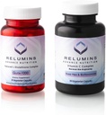 Relumins Advanceの栄養物のGluta 1000およびAdvanceのビタミンC - MAXの皮の軽減のコンプレックス30のグルタチオンのカプセル+ 60のビタミンCのカプセル