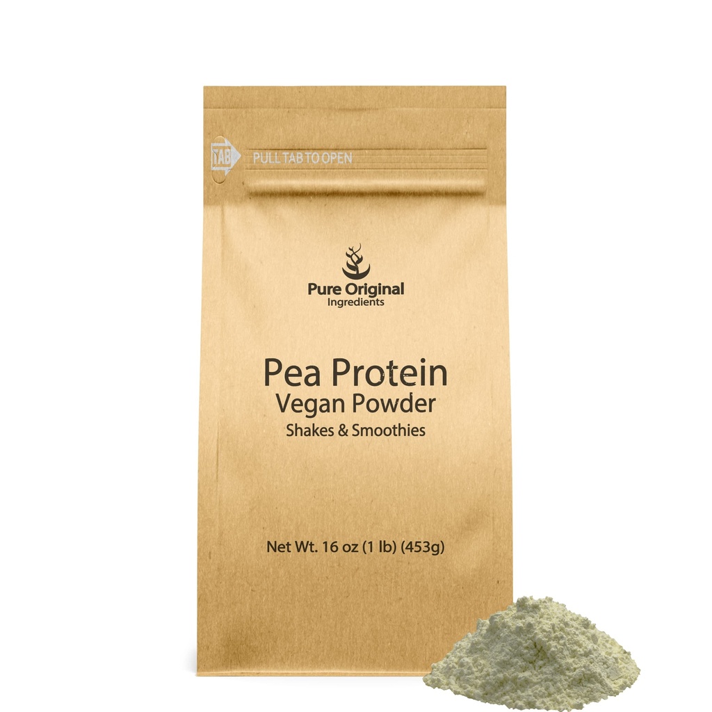 純粋で元のINGREDIENTSのエンドウ豆のビーガン蛋白質の粉(1 lb)グルテンフリー、黄色いエンドウ豆から