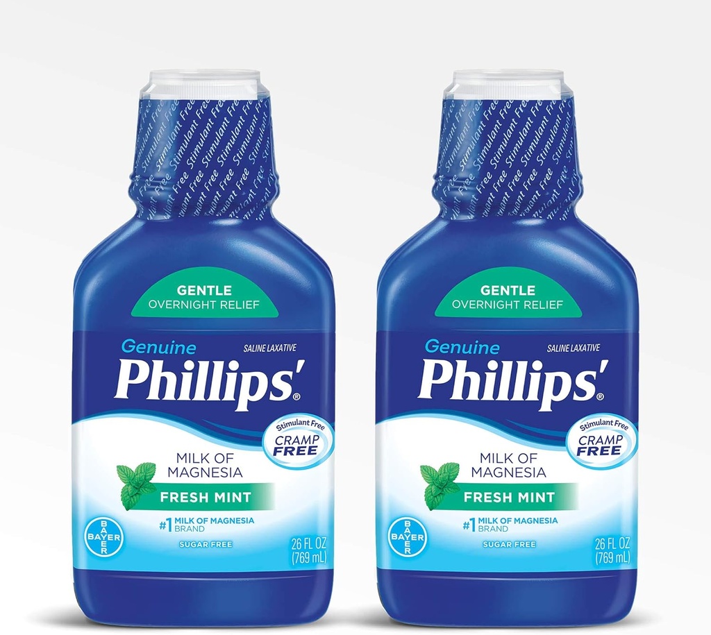 マグネシアLaxativeのフィリップスのミルク、新しいミント、26 Fl Oz (パッケージ 2)