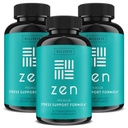 WellPath Zen ストレス救済サプリメント + 気分のサポート (180 ct) | カルム, ストレス & エネルギー援助 | アシュワガンダ ルート, ロゼア, ロゼア, L-テアニン, レモンバーム | ハーブカプセル