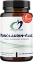 健康のためのデザイン Monolaurin-Avail - 1000mgグリセロール Monolaurate + サンフラワーレシチンとビタミンCがMonolaurin吸収を強化 - 非GMO +グルテンフリー免疫サポートサプリメント(120カプセル)
