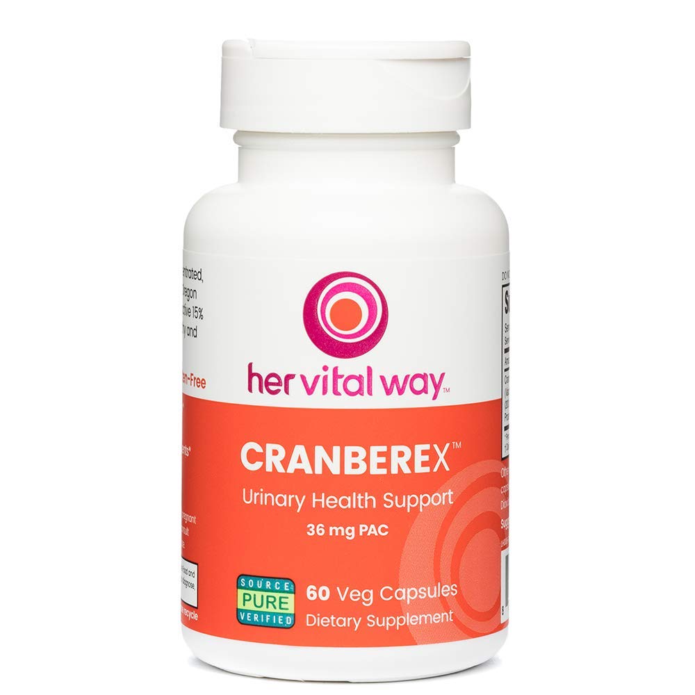 Cranberex - 女性と男性のためのクランベリーピル - 36mg PACとクランベリーサプリメント - 尿路の健康と腎臓のケアのためのクランベリーエキスカプセル - 60ベジカプセル