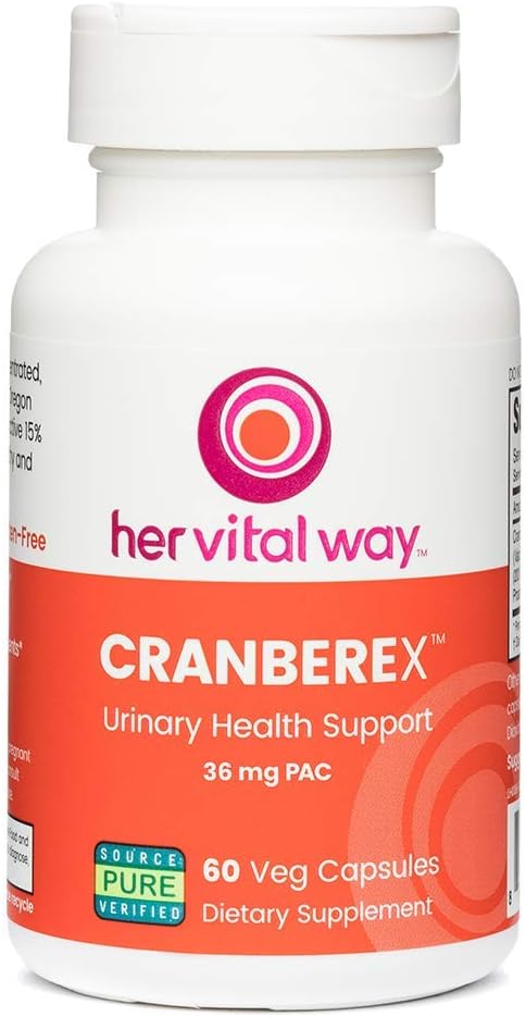 Cranberex - 女性と男性のためのクランベリーピル - 36mg PACとクランベリーサプリメント - 尿路の健康と腎臓のケアのためのクランベリーエキスカプセル - 60ベジカプセル