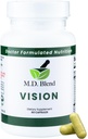 ビジョン - エキスパートフォーミュラ - 自然 目の健康のための強いブレンド - ルテイン、ゼアキサンチン、アスタキサンチン、亜鉛、チアミン、ビタミンA&C - 30カプセル(1パック)