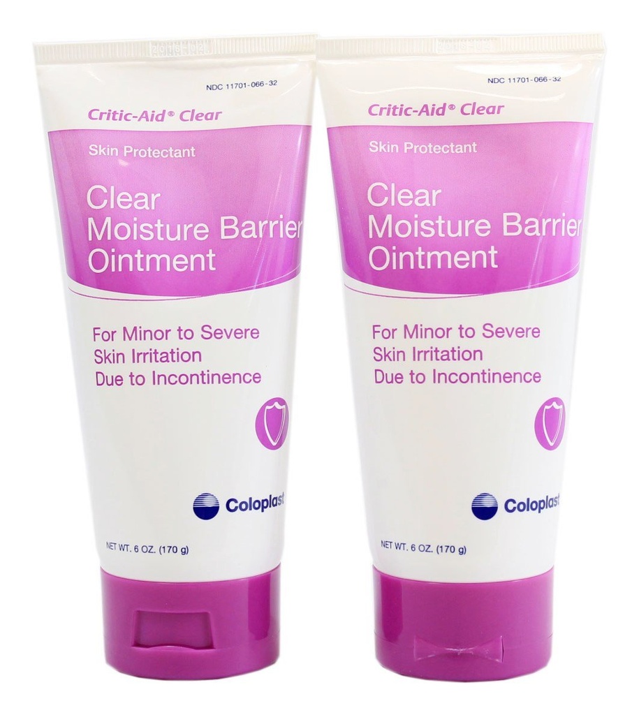 Coloplast Critic-Aid 明確な湿気の障壁の軟膏 - 6 Ounce Tube - 2 のパック