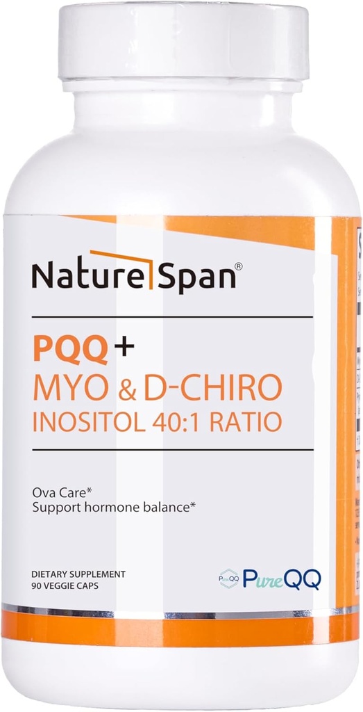 プレミアムイノシトール、PQQ +イノシトール&キラルイノシトール40:1比率、90キャップ