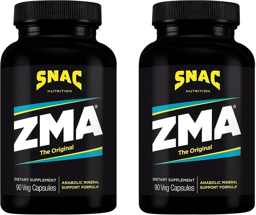 SNAC ZMA 元の回復及び睡眠の補足は、筋肉回復、免疫サポートを促進し、亜鉛、マグネシウム及びビタミン B6、180 の野菜のカプセル(90 の計算の 2 パック)と眠りを回復します