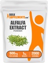 BulkSupplements.comアルファルファエキスパウダー - Alfalfaサプリメント、グリーンスーパーフードパウダー - ビーガン&グルテンフリー、グリーンサプリメント - サービングあたり500mg、1kg(2.2ポンド)(1パック)