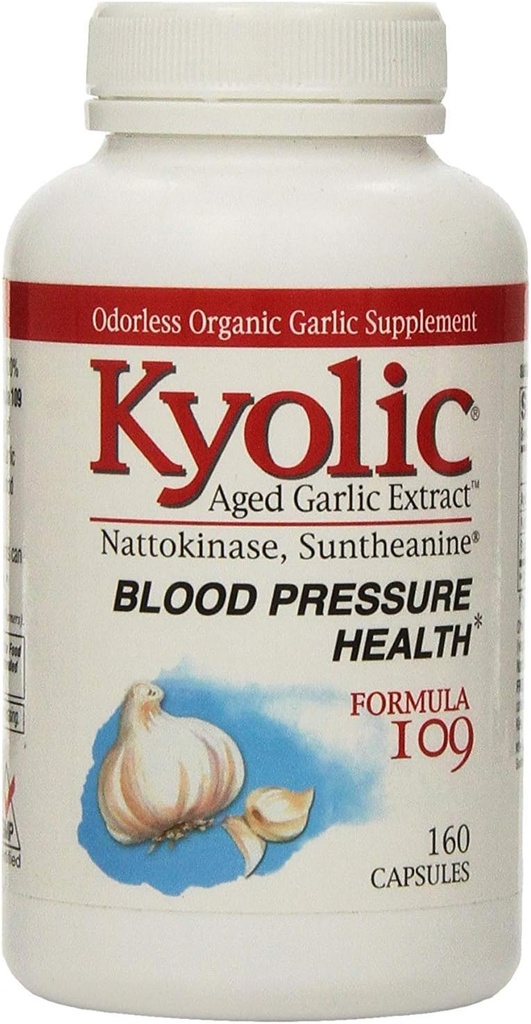 Kyolicはニンニクのエキスの血圧の健康の方式109 - 160のカプセルを老化させました