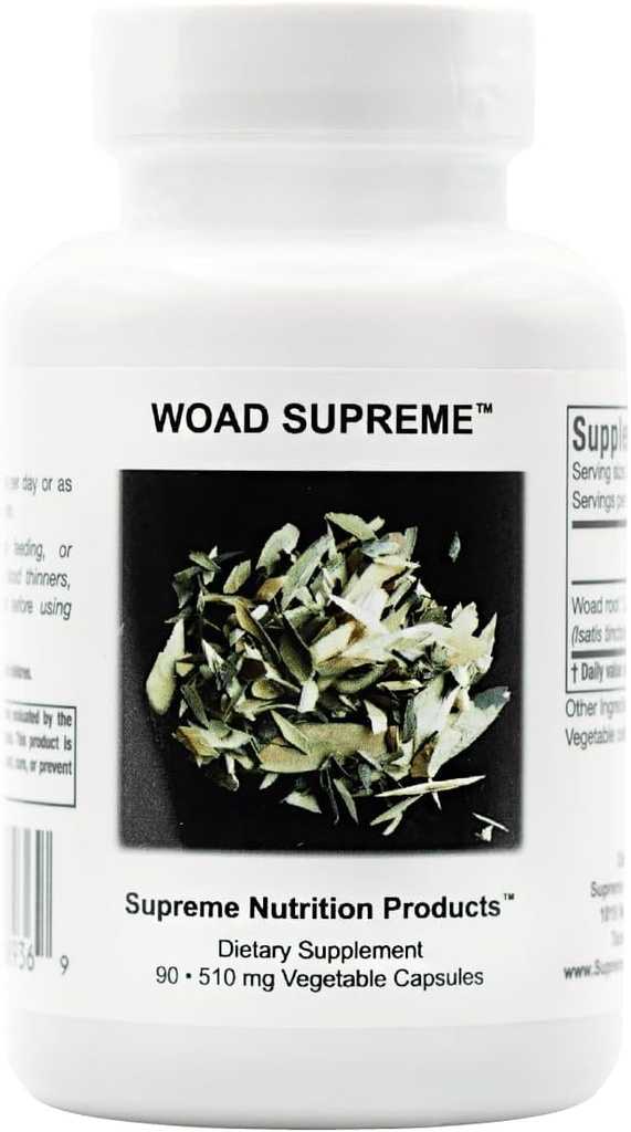 Supreme Nutrition Woad Supreme, 90 Pure Isatis Root Vegetarian Capsules